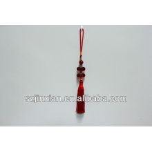 Hot sale decorative 100% beaded jade red tassels for furniture
